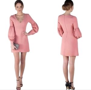 ALEXIS "ELLENA" PINK‎ ASH BALLOON SLEEVE FLIRTY DRESS S SMALL